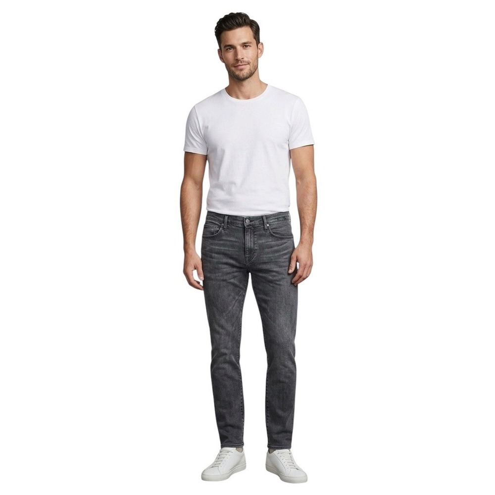 FRAME L'Homme Slim Jeans Oakridge Grey Faded Mens 38 LMH795 Made in USA